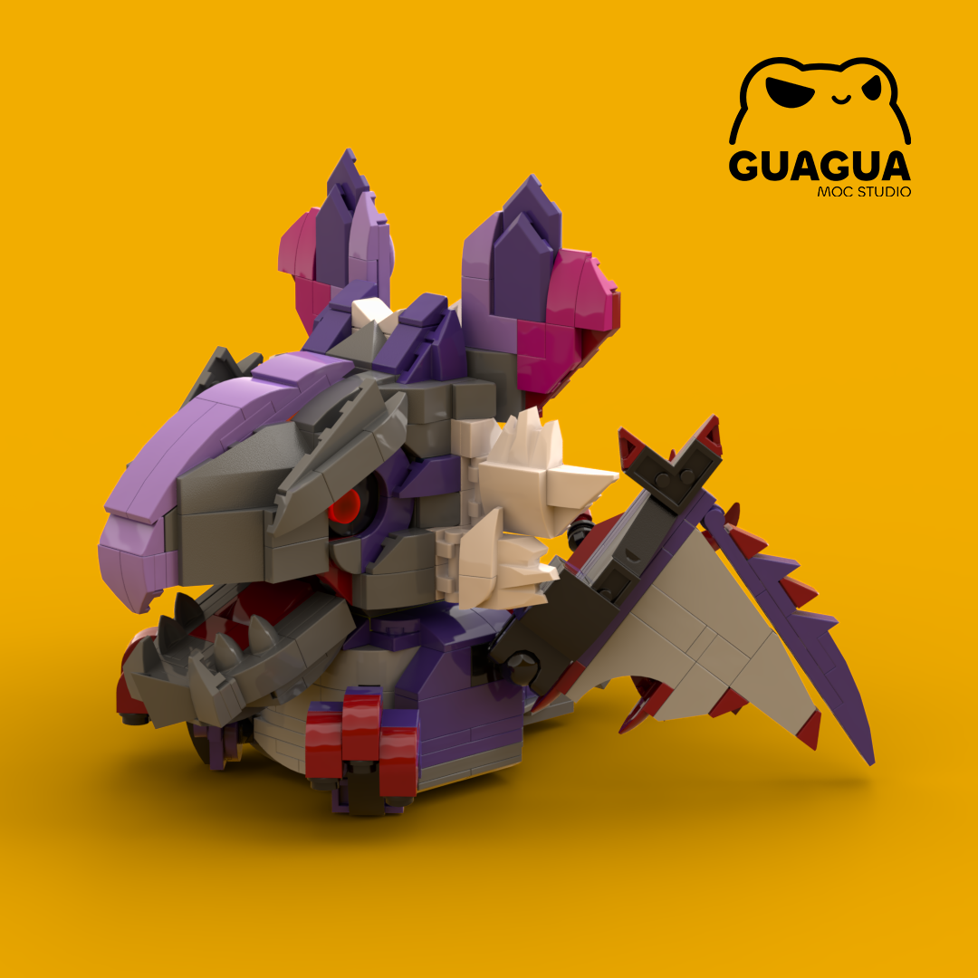 Black Diablos Cute Sitting Pose(PDF Instructions & XML Files)