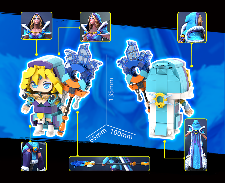 Crystal Maiden MOC Brick Set