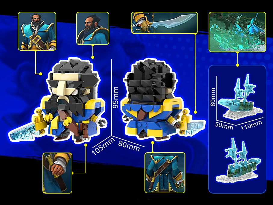 Kunkka MOC Brick Set