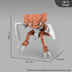 Fossil Family: Mega Aerodactyl/Kabutops/Kabuto/Omanyte/Omastar MOC Set
