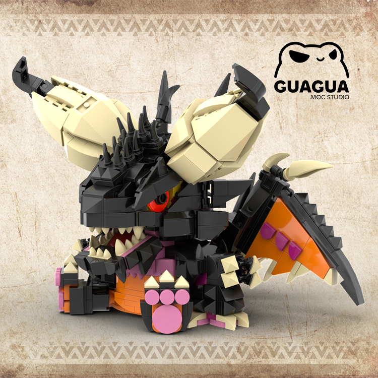Nergigante Cute Sitting Pose(PDF Instructions & XML Files)