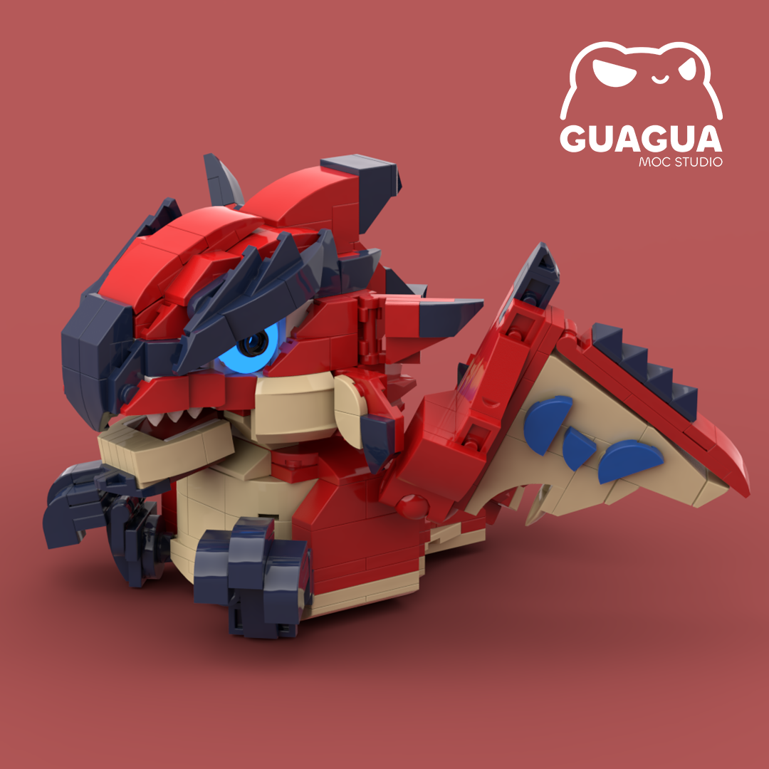 Rathalos Cute Sitting Pose(PDF Instructions & XML Files)