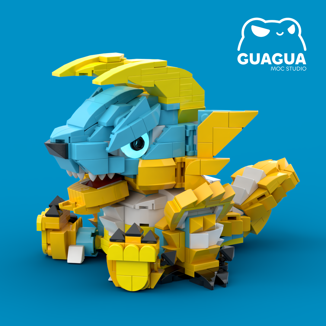 Zinogre Cute Sitting Pose(PDF Instructions & XML Files)
