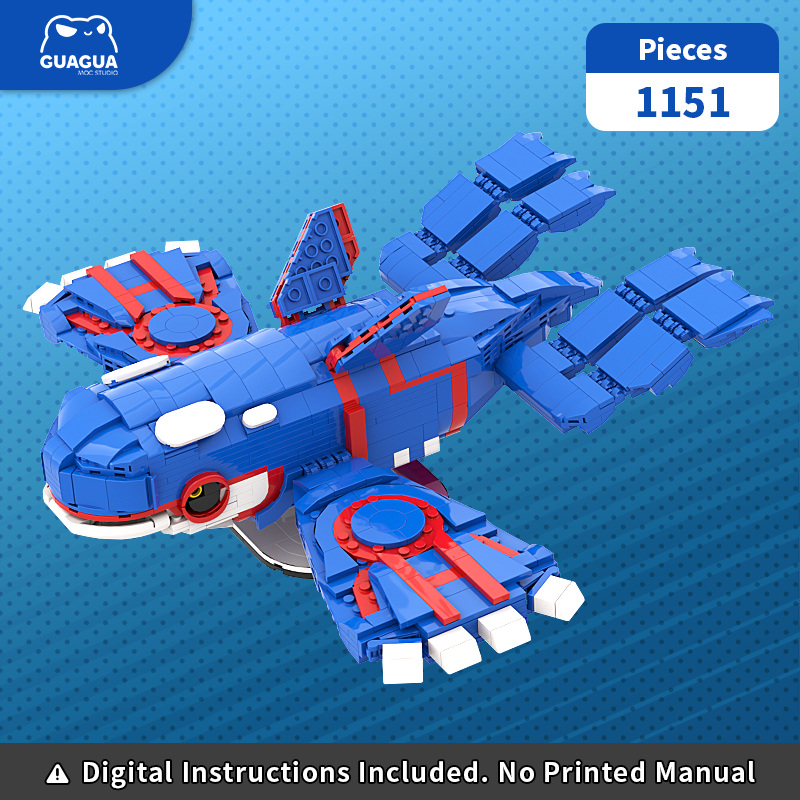 Kyogre / Shiny Kyogre MOC Set