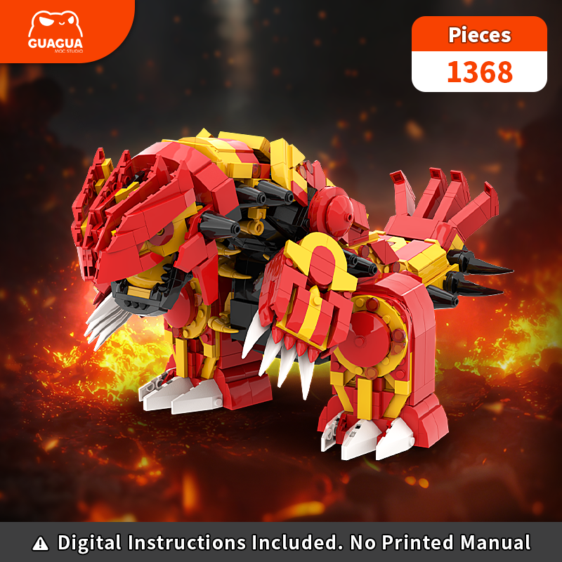 Groudon / Primo-Groudon Kit de briques MOC