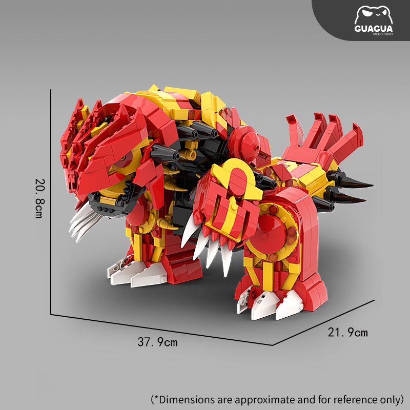 Groudon / Primo-Groudon Kit de briques MOC