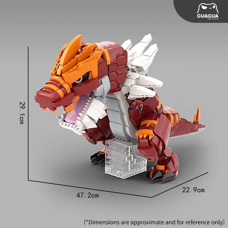 Tyrantrum / Shiny Tyrantrum MOC Steine-Set