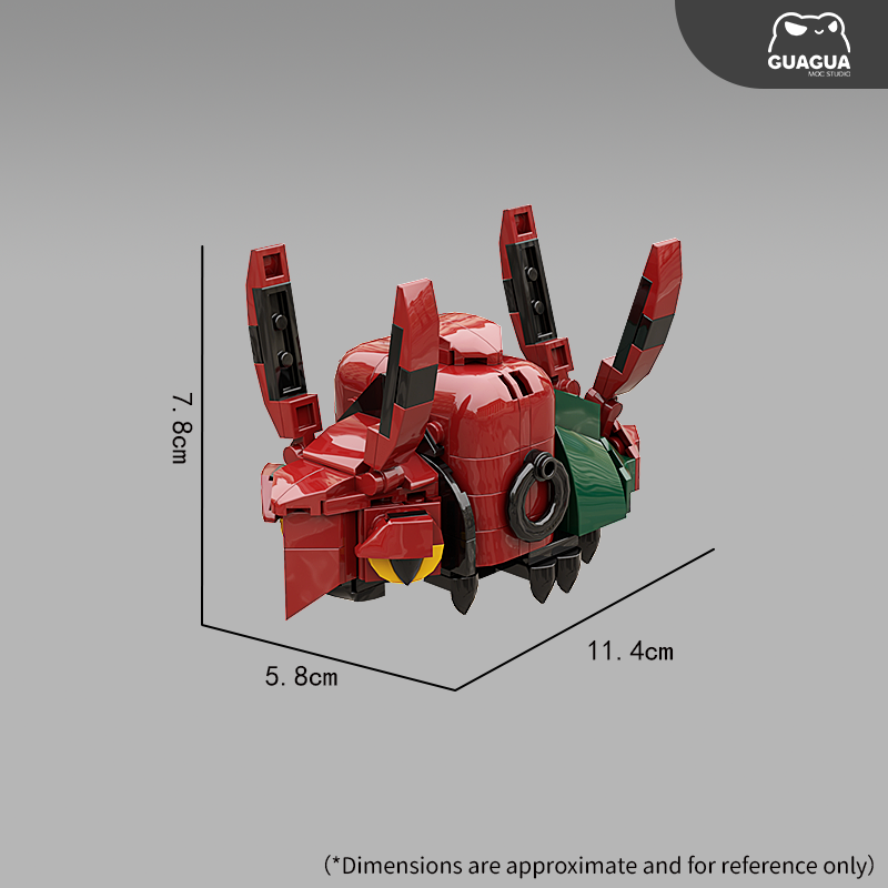 Scolipede/Shiny Scolipede/Punk Scolipede/Venipede/Whirlipede MOC Set