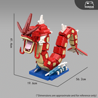 Gyarados / Shiny Gyarados MOC Brick Set