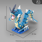 Gyarados / Shiny Gyarados MOC Brick Set