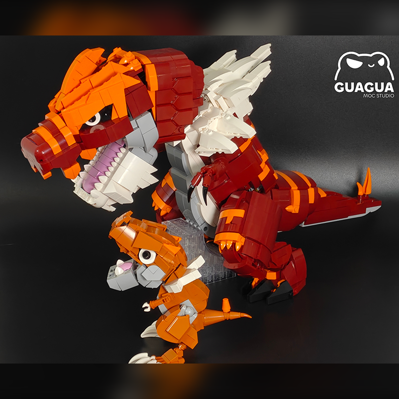 Tyrantrum / Shiny Tyrantrum MOC Steine-Set