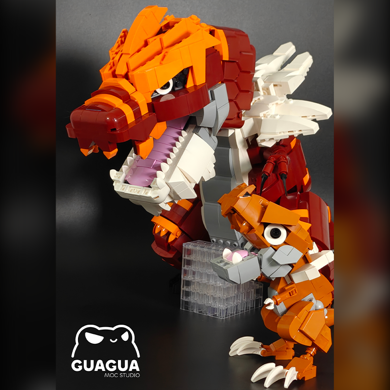 Tyrantrum / Shiny Tyrantrum MOC Steine-Set