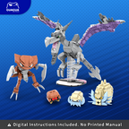 Fossil Family: Mega Aerodactyl/Kabutops/Kabuto/Omanyte/Omastar MOC Set