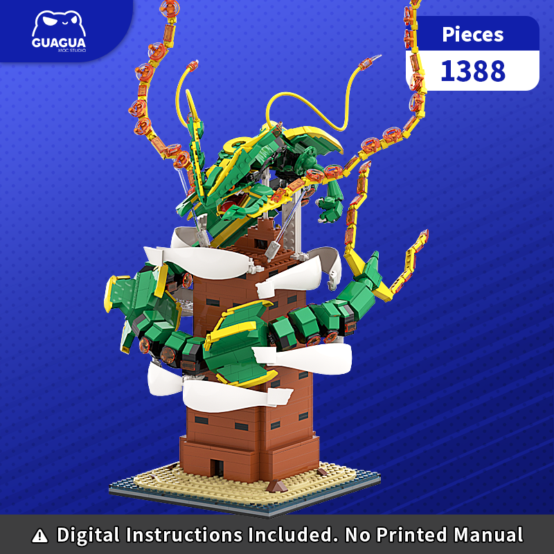 Mega Rayquaza / Shiny Mega Rayquaza MOC Set
