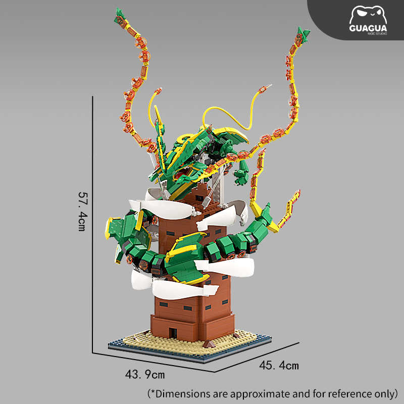 Mega Rayquaza / Shiny Mega Rayquaza MOC Set