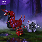 Scolipede/Shiny Scolipede/Punk Scolipede/Venipede/Whirlipede MOC Set