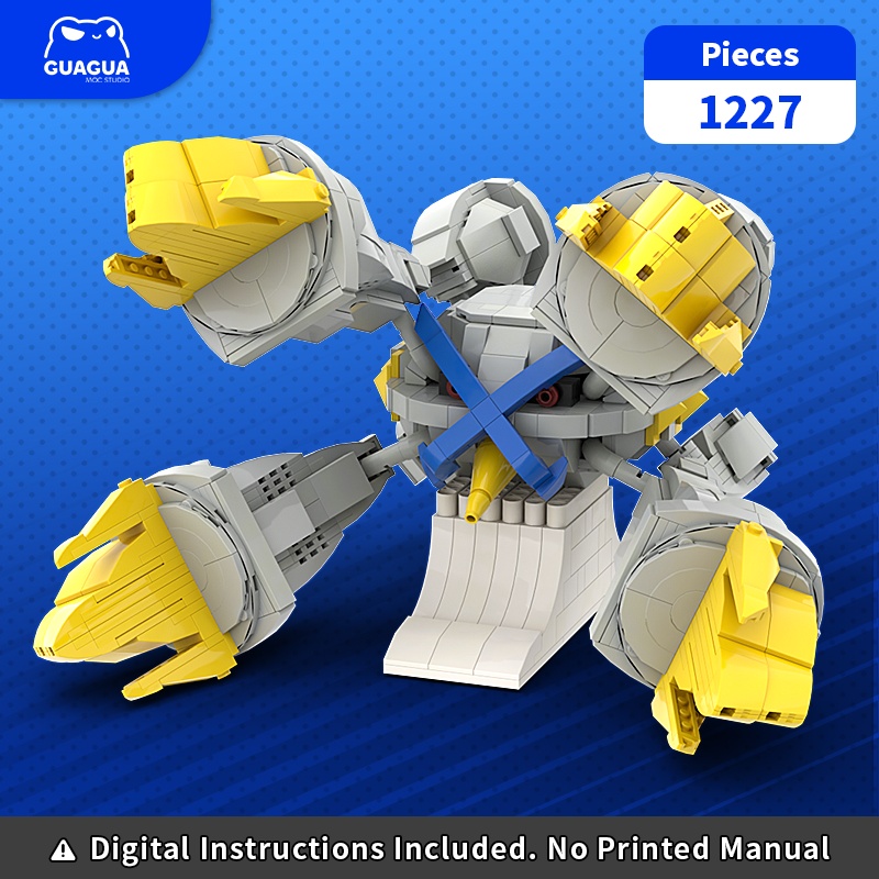 Shiny Mega Metagross MOC Brick Set