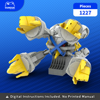 Mega Metagross / Shiny Mega Metagross MOC Brick Set