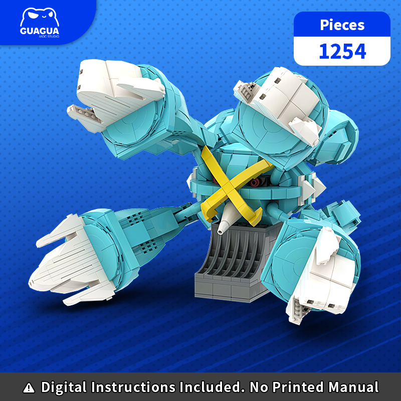 Mega Metagross / Shiny Mega Metagross MOC Brick Set
