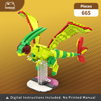Flygon/Shiny Flygon MOC Brick Set