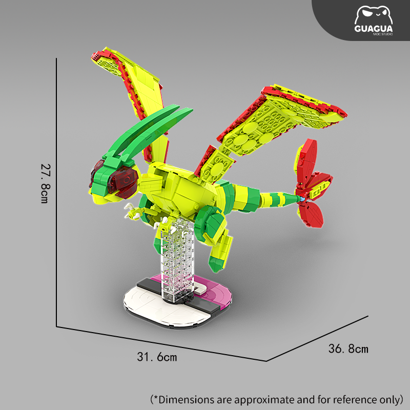 Flygon/Shiny Flygon MOC Brick Set