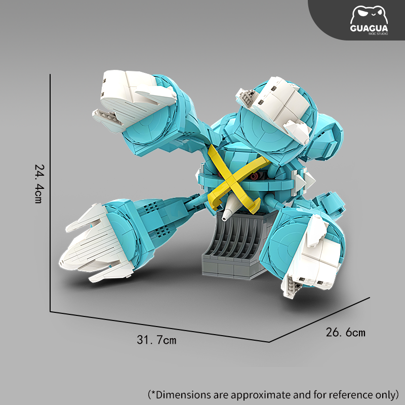 Mega Metagross / Shiny Mega Metagross MOC Brick Set