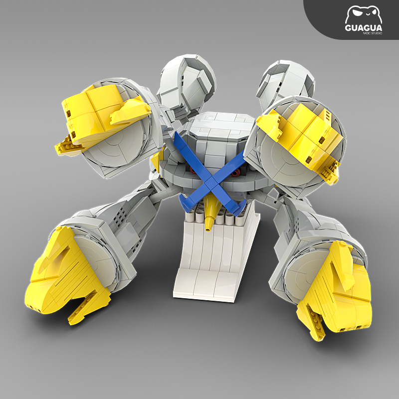 Shiny Mega Metagross MOC Brick Set