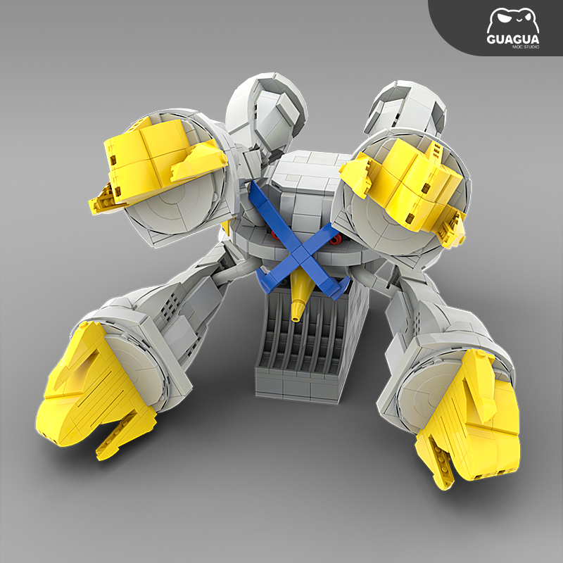 Shiny Mega Metagross MOC Brick Set