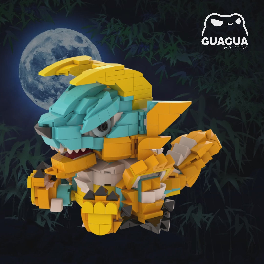 Zinogre Cute Sitting Pose(PDF Instructions & XML Files)